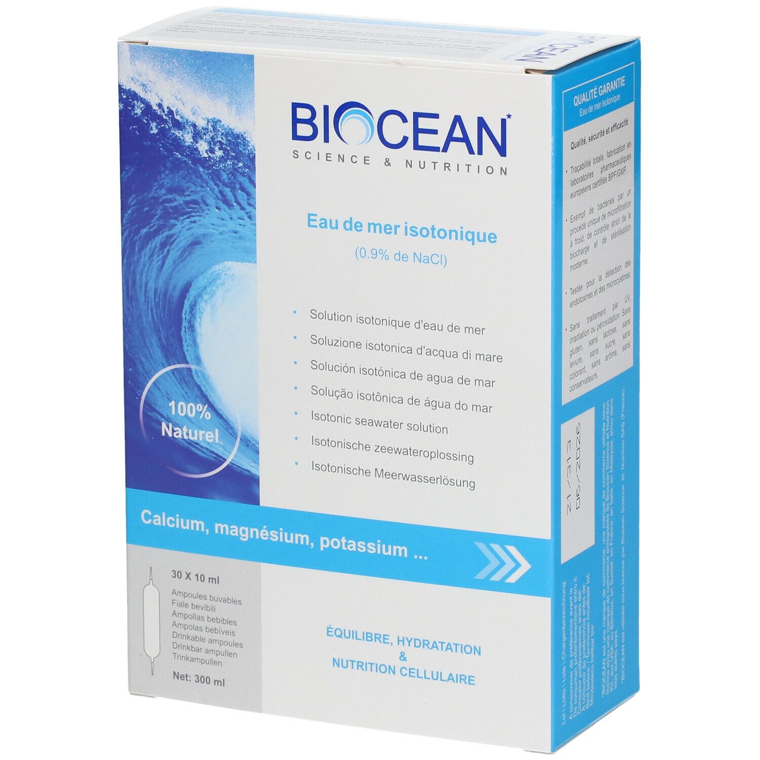 Biocean isotonische Meerwasserlösung konz.Minera. 30x10 ml Trinkampullen