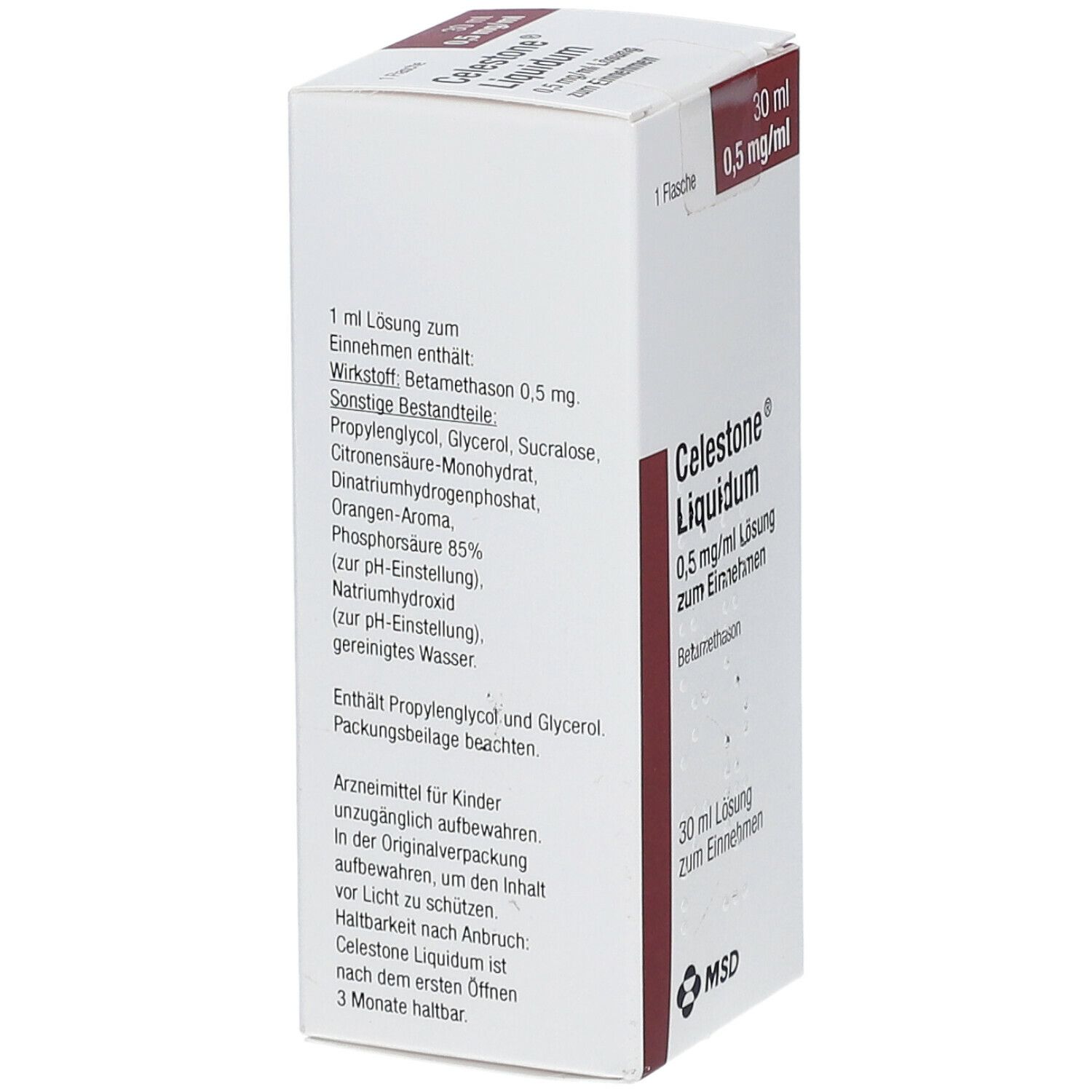 Celestone Liquidum 0,5 mg/ml Lösung z.Einnehmen 30 ml zum Einnehmen