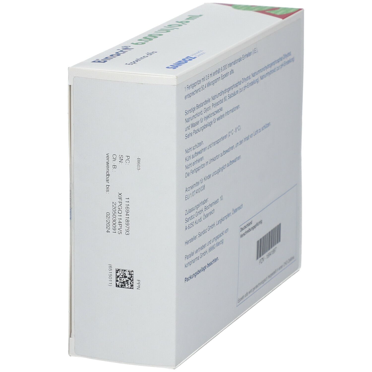 Binocrit 6.000 I.E./0,6 ml