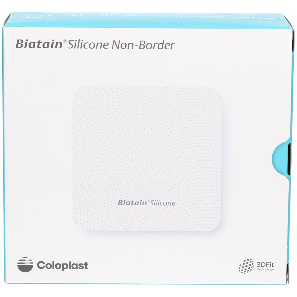 Biatain Silicone Non-Border Schaumverb.15x15 cm 5 St Verband