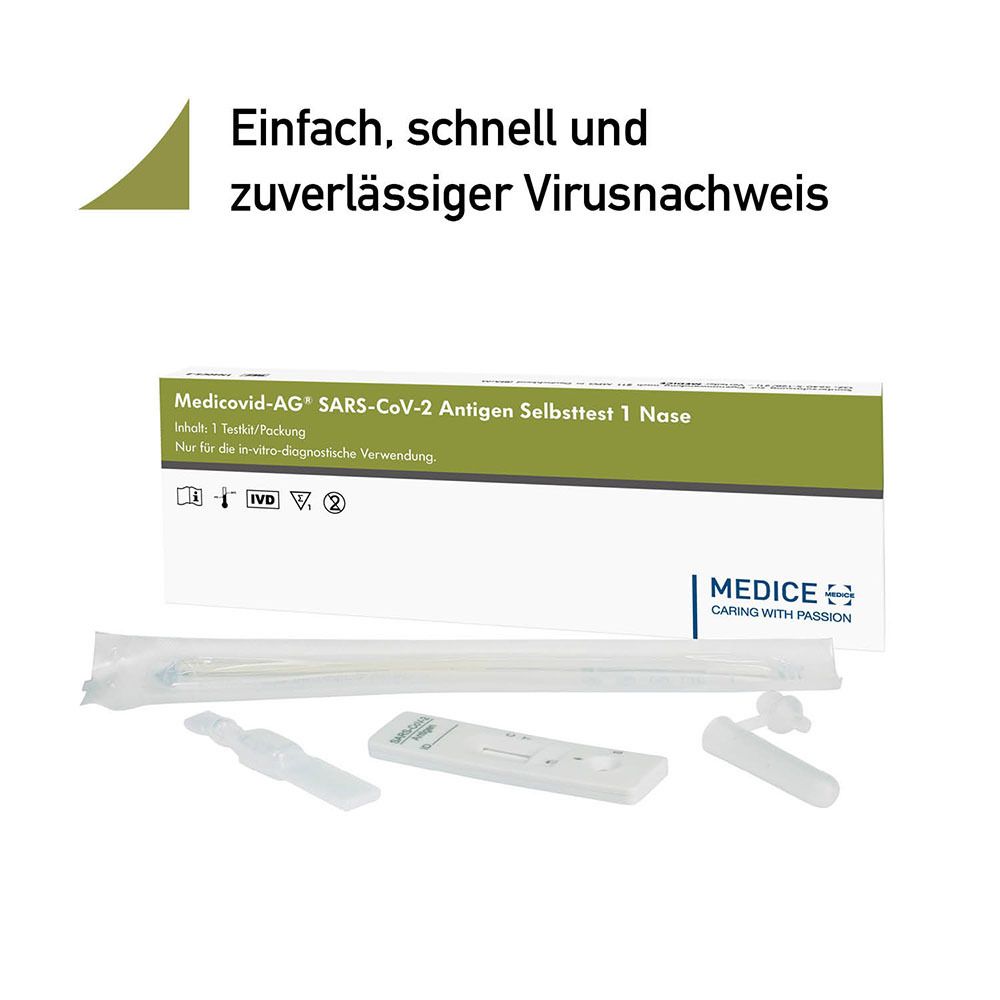 Medicovid-AG® SARS-CoV-2 Antigen Selbsttest Nase