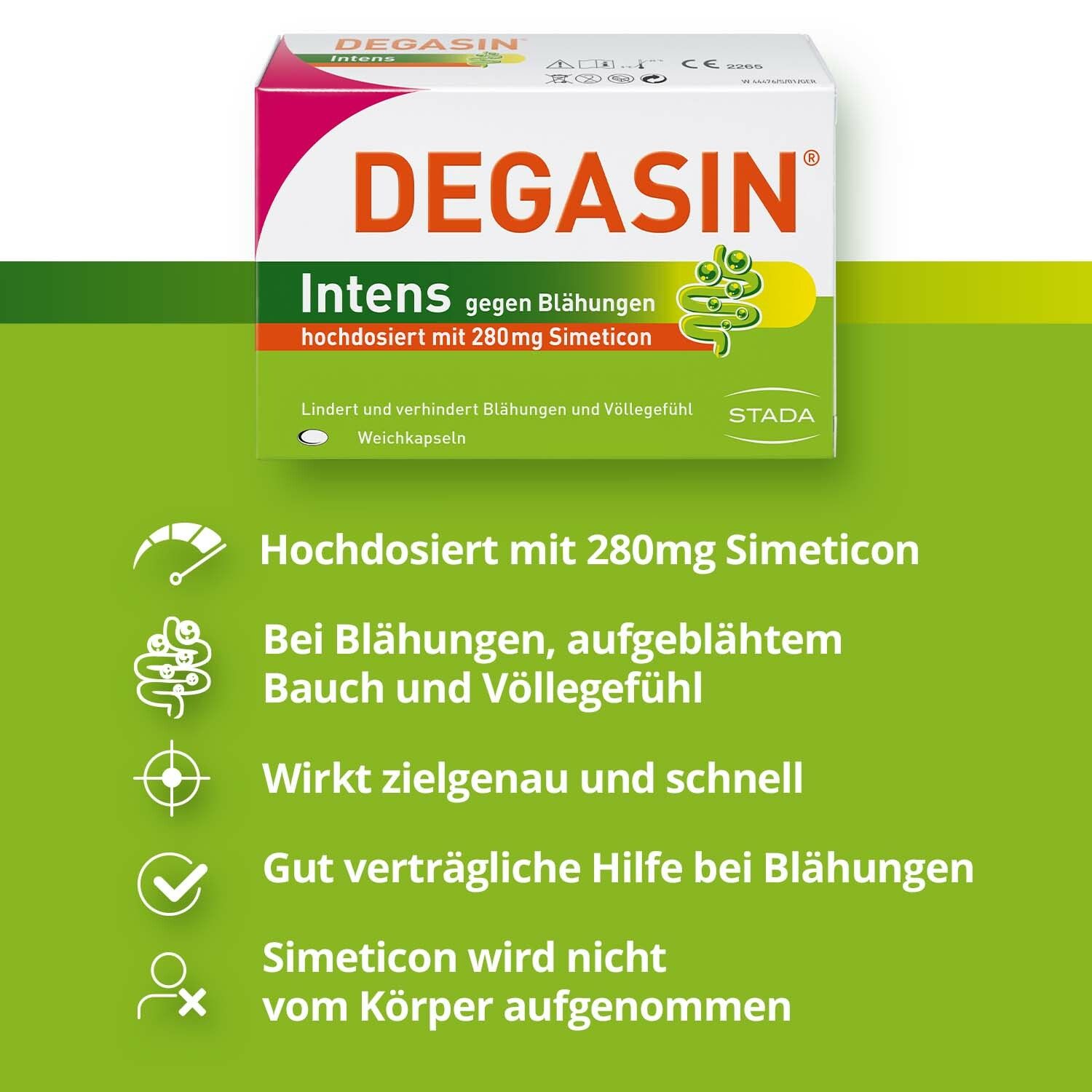 Degasin intens 280 mg Weichkapseln