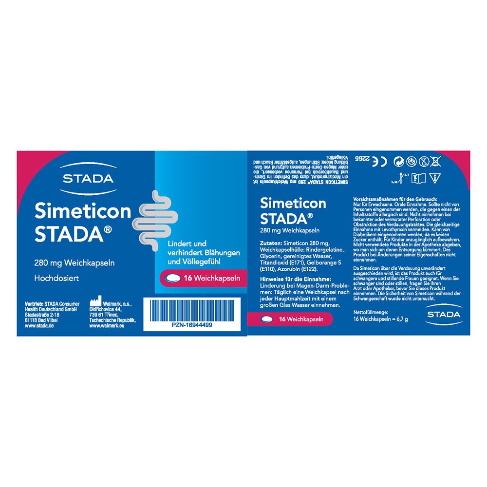 Simeticon STADA® 280 mg gegen Blähungen