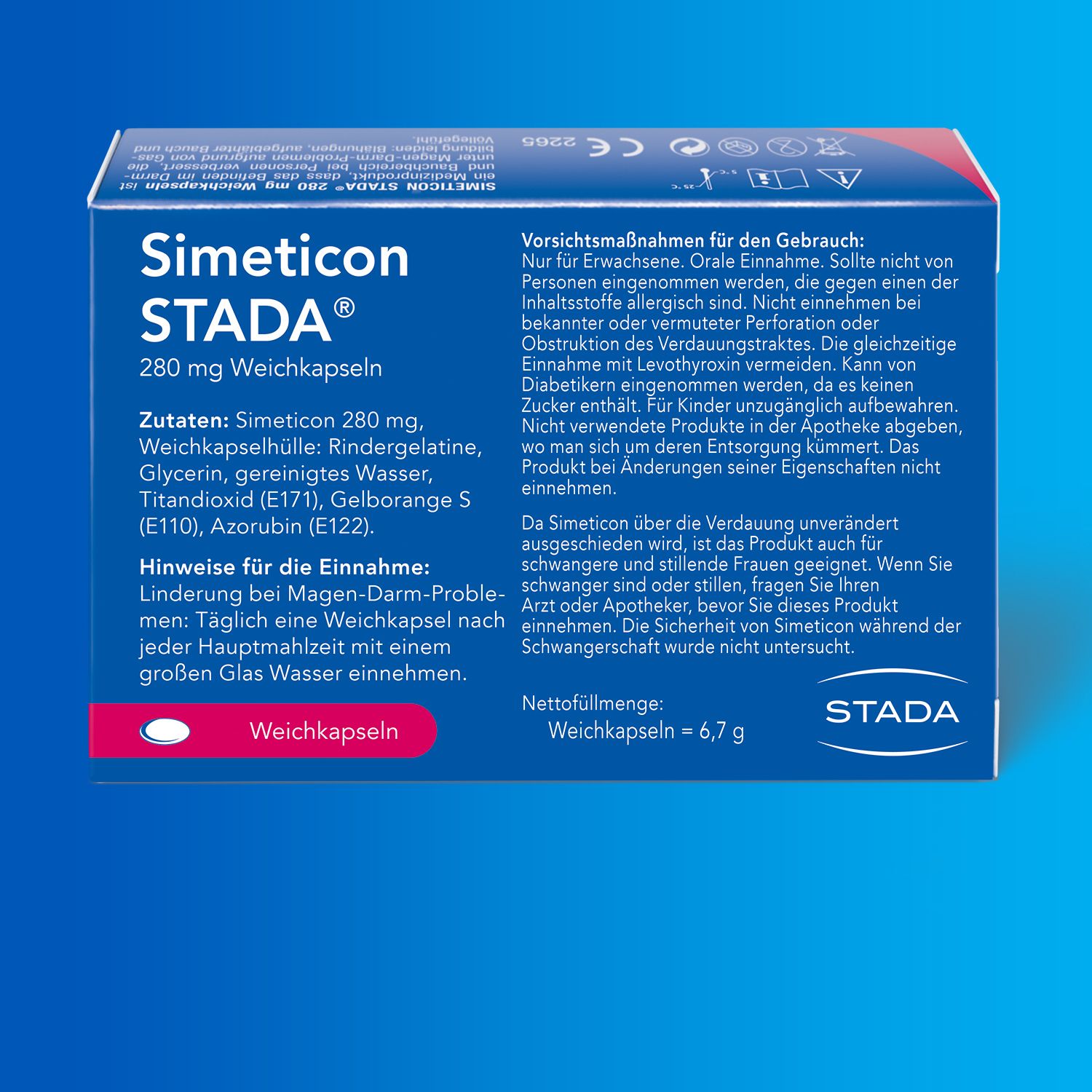 Simeticon STADA® 280 mg gegen Blähungen