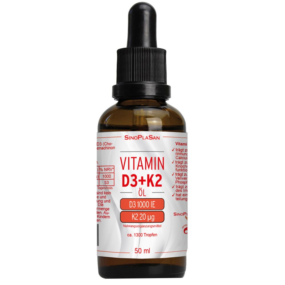 Vitamin D3/k2 Öl 50 ml Tropfen zum Einnehmen