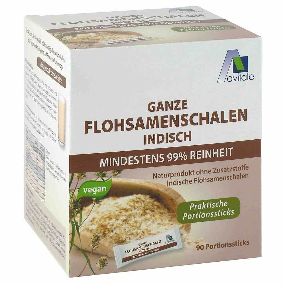 Ganze Flohsamenschalen Indisch Portionssticks 90 St Beutel