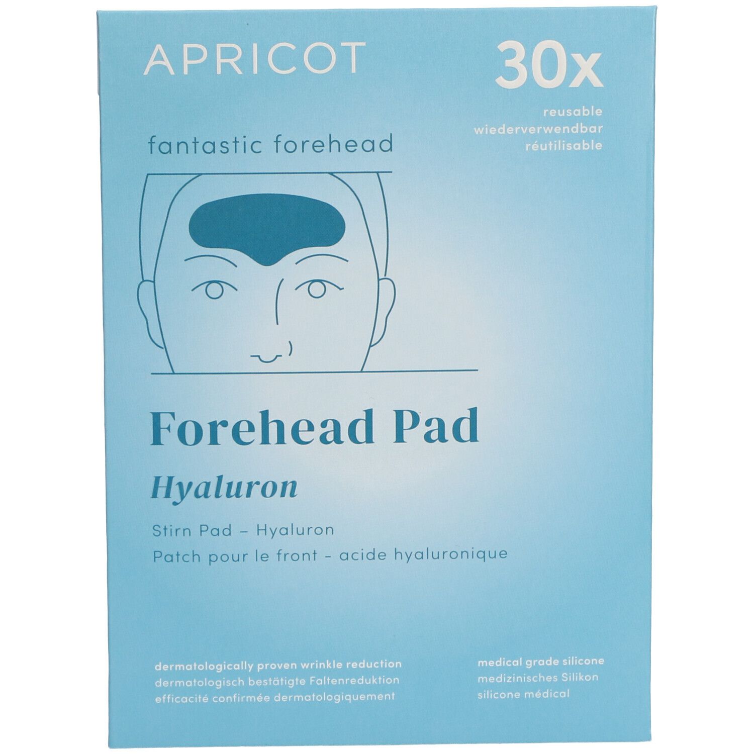 Apricot Stirn Pad mit Hyaluron 1 St