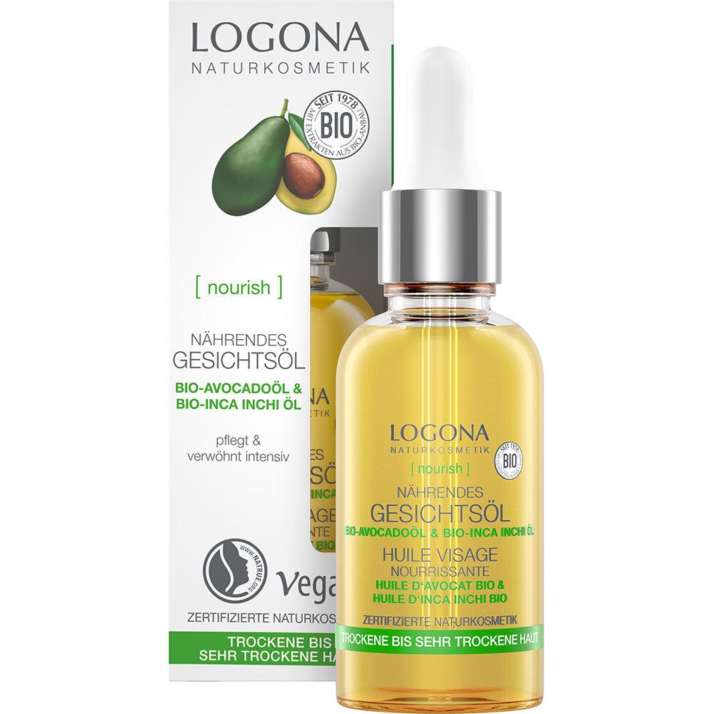Logona Naturkosmetik nährendes Gesichtsöl Bio-Avocado
