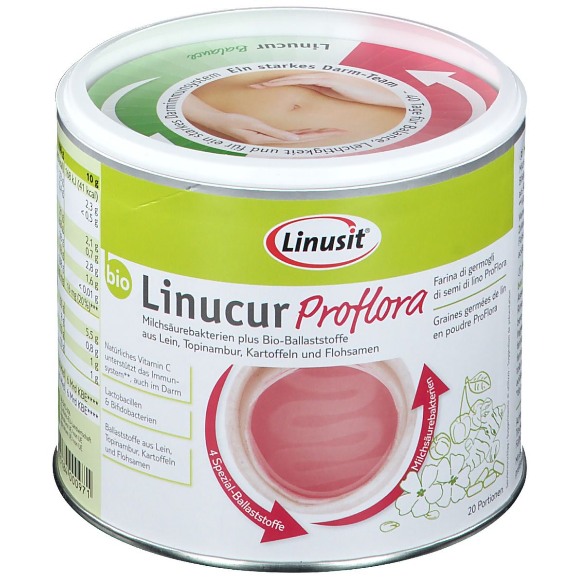 Linusit Linucur Proflora 200 g Pulver zur Herstellung einer Lösung zum Einnehmen