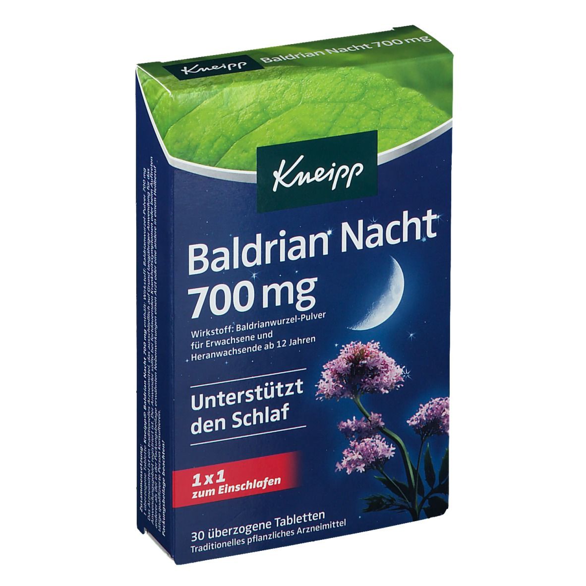 Kneipp Baldrian Nacht 700 mg 30 St Überzogene Tabletten