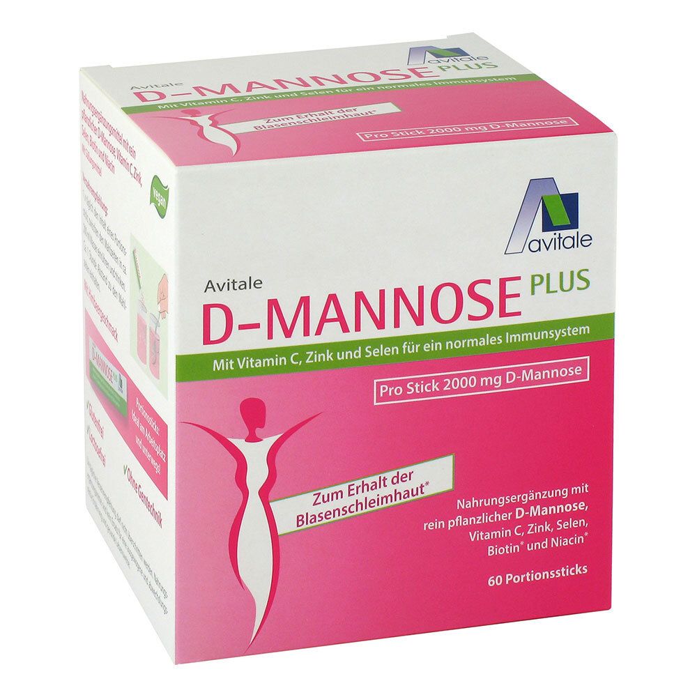 Avitale D-Mannose Plus 2000 mg 60X2,47 g Pulver