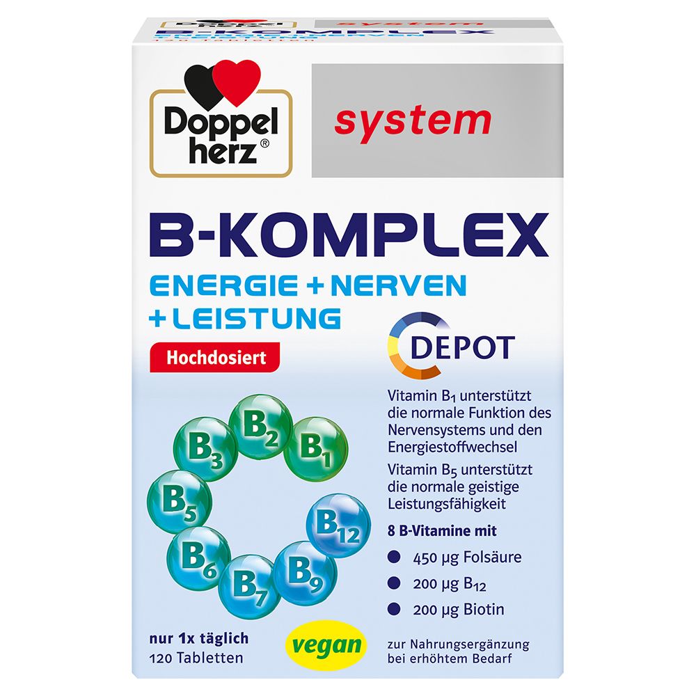 Doppelherz® system B-Komplex 120 St Tabletten