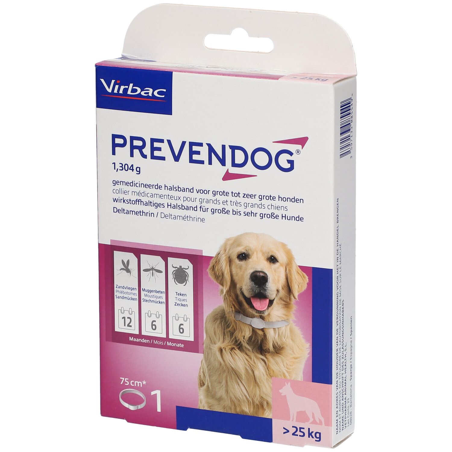 Prevenodog® wirkstoffhaltiges Halsband für große bis sehr große Hunde 1 St Halsband