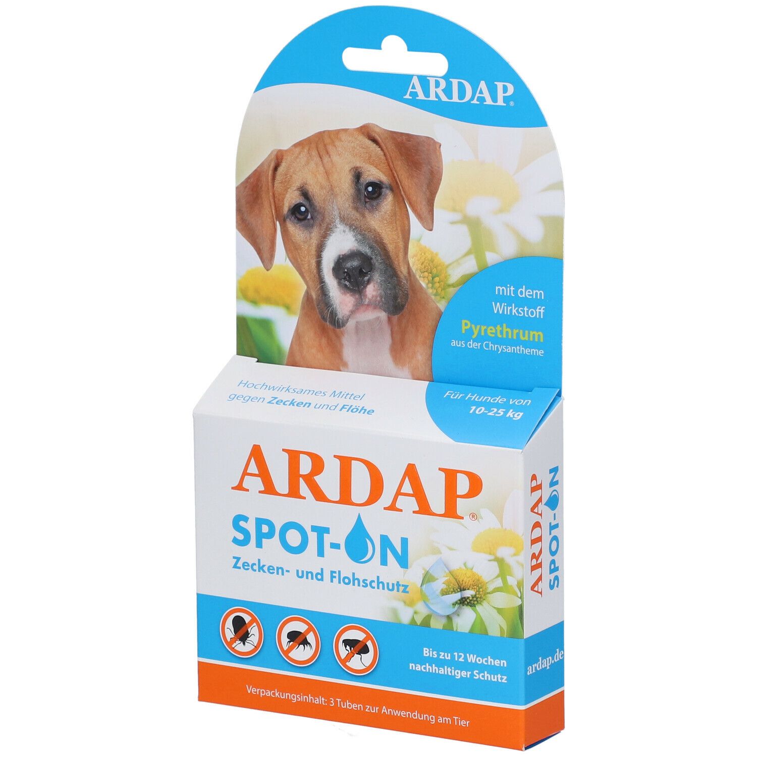 Ardap Spot on für mittelgroße Hunde 3 St Tropfen