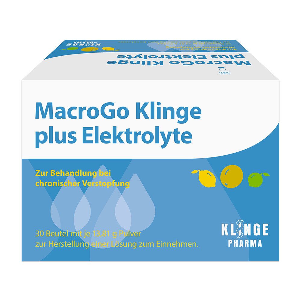 MacroGo Klinge plus Elektrolyte 30 St Pulver zur Herstellung einer Lösung zum Einnehmen