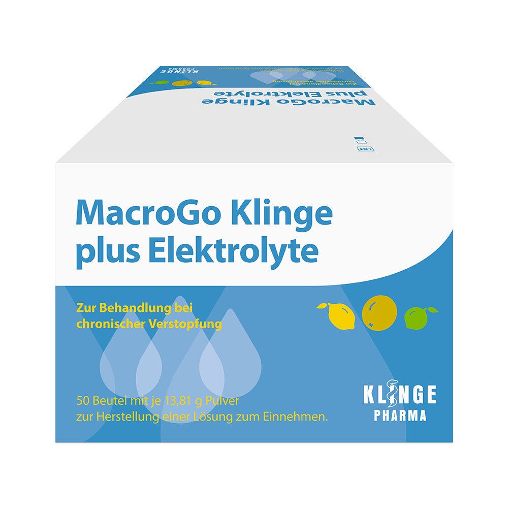 MacroGo Klinge plus Elektrolyte 50 St Pulver zur Herstellung einer Lösung zum Einnehmen