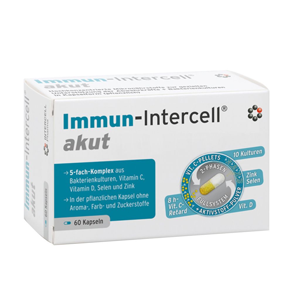 Immun-Intercell® akut 60 St Hartkapseln mit magensaftresistent überz. Pellets
