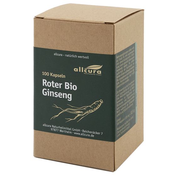 allcura® Roter BIO Ginseng Kapseln 100 St Kapseln