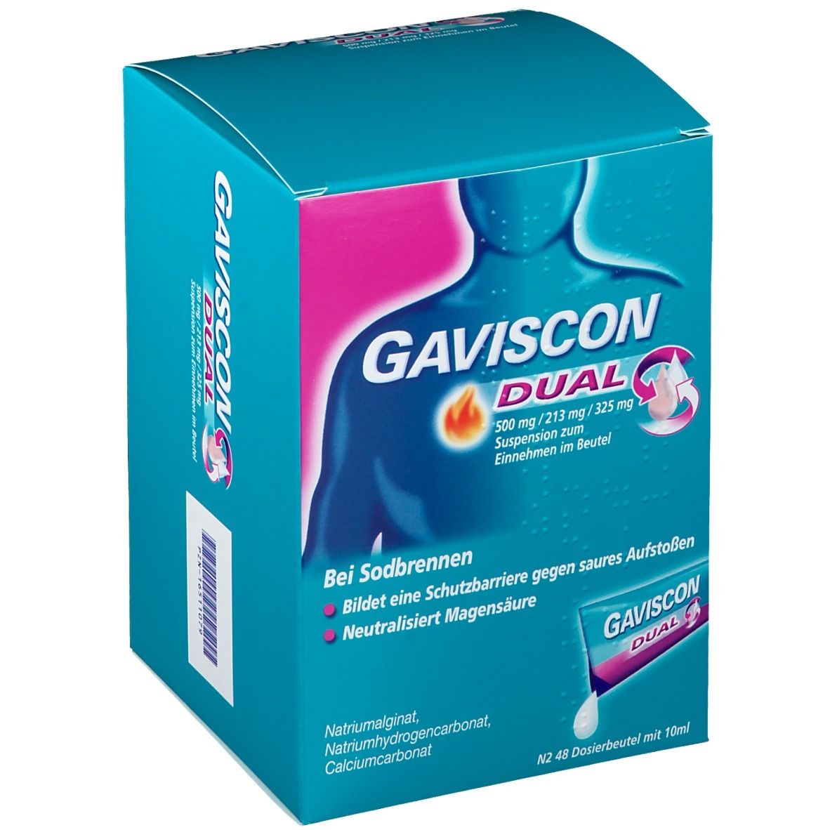 Dual 500 mg / 213 mg / 325 mg Suspension 48X10 ml Suspension zum Einnehmen