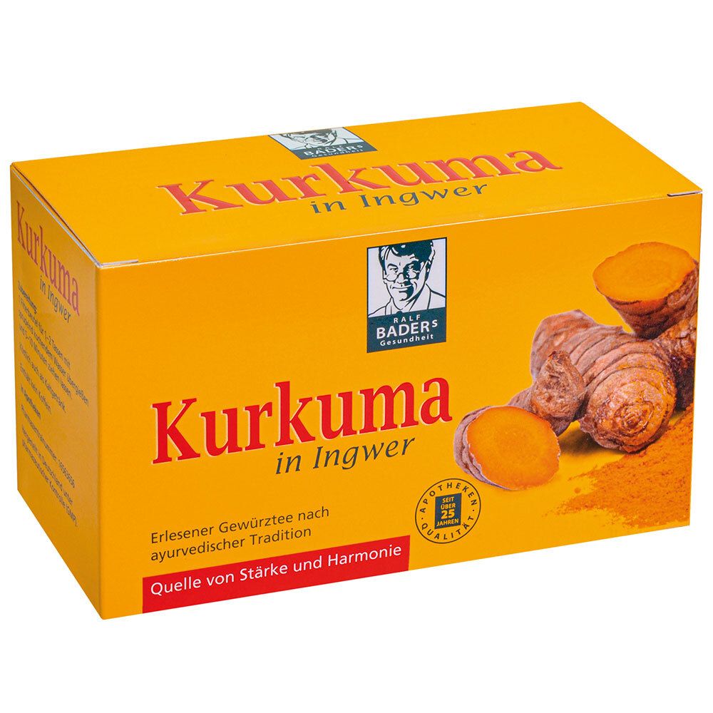 BADERs Kurkuma in Ingewer Tee