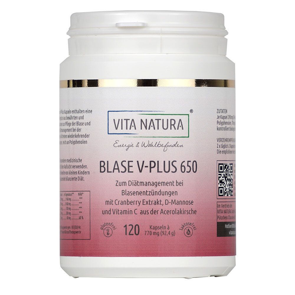 Vitanatura Blase V-Plus 120 St Kapseln