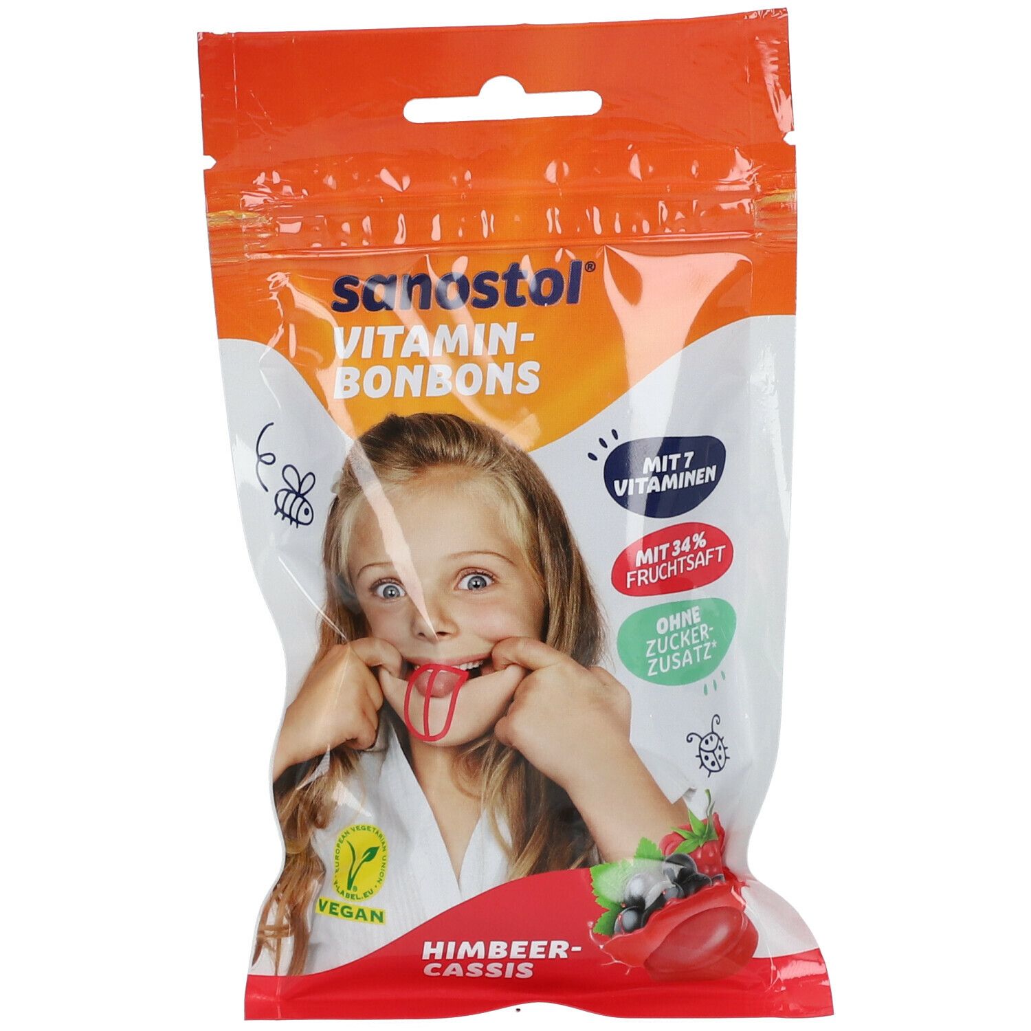 sanostol® Vitamin-Bonbons Himbeeer-Cassis