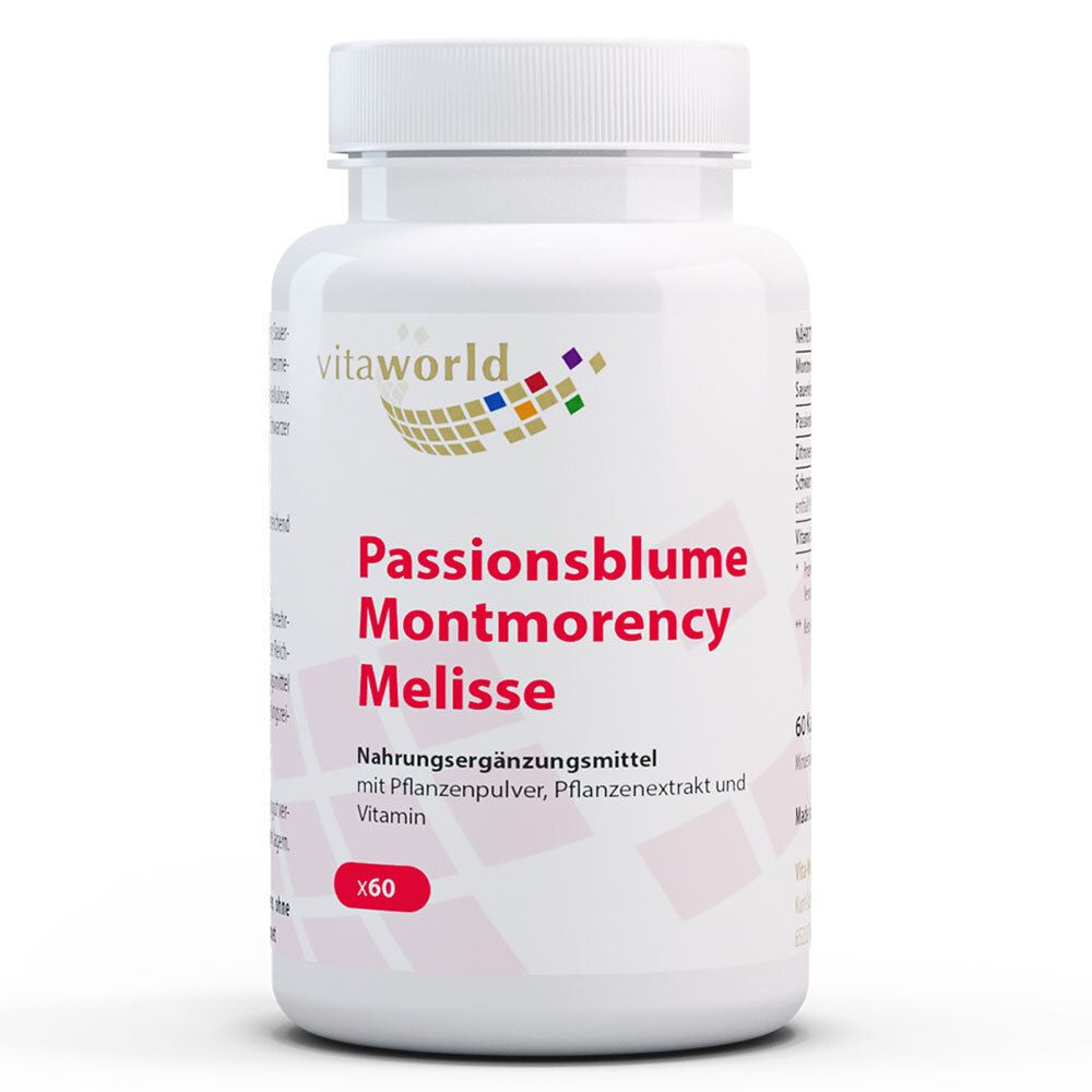 Passionsblume Montmorency Melisse Kapseln 60 St Kapseln