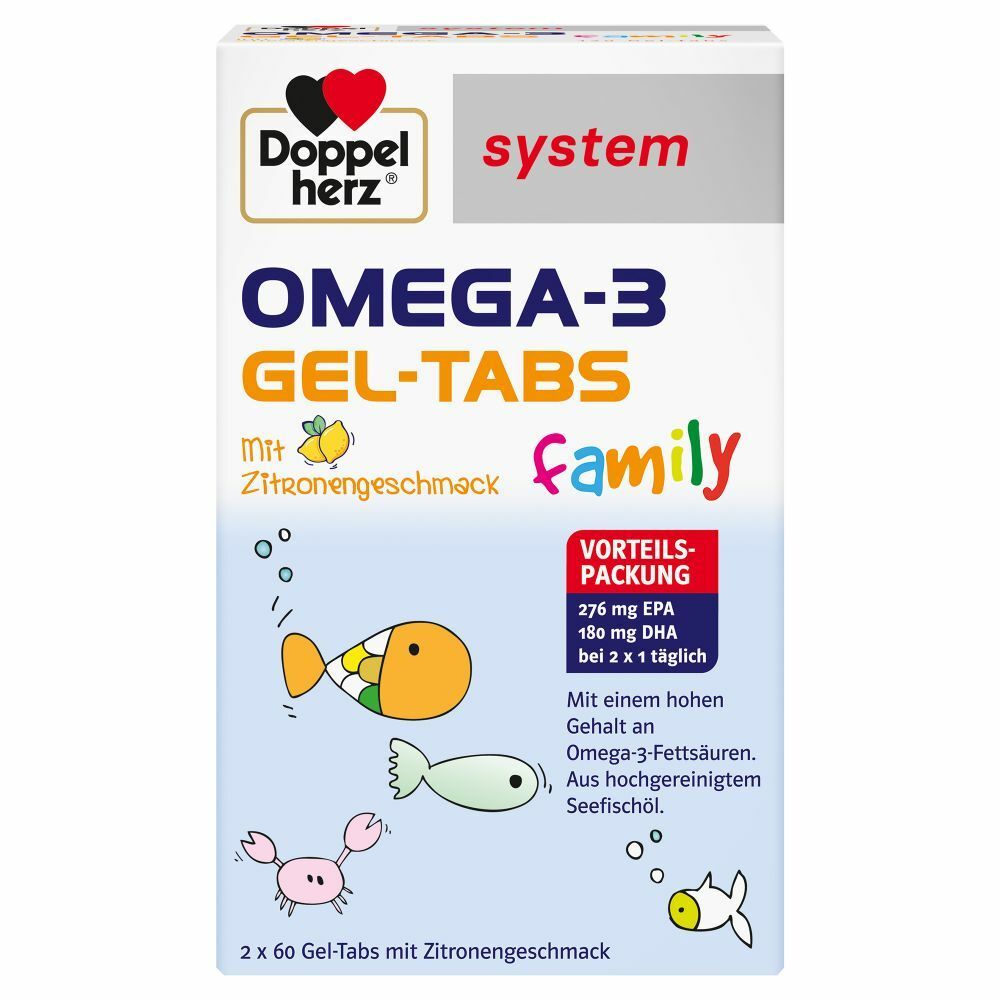 Doppelherz® system Omega-3 family 120 St Kautabletten