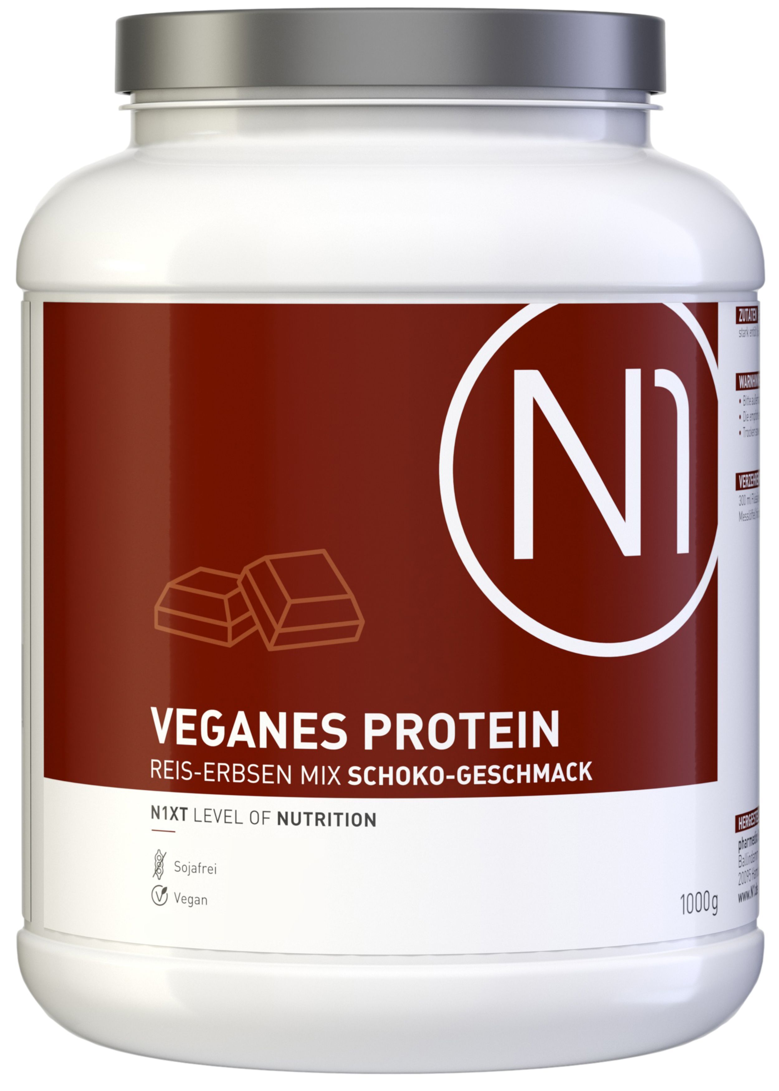 N1 Veganes Protein Reis Erbsen MIX Schoko Geschmack