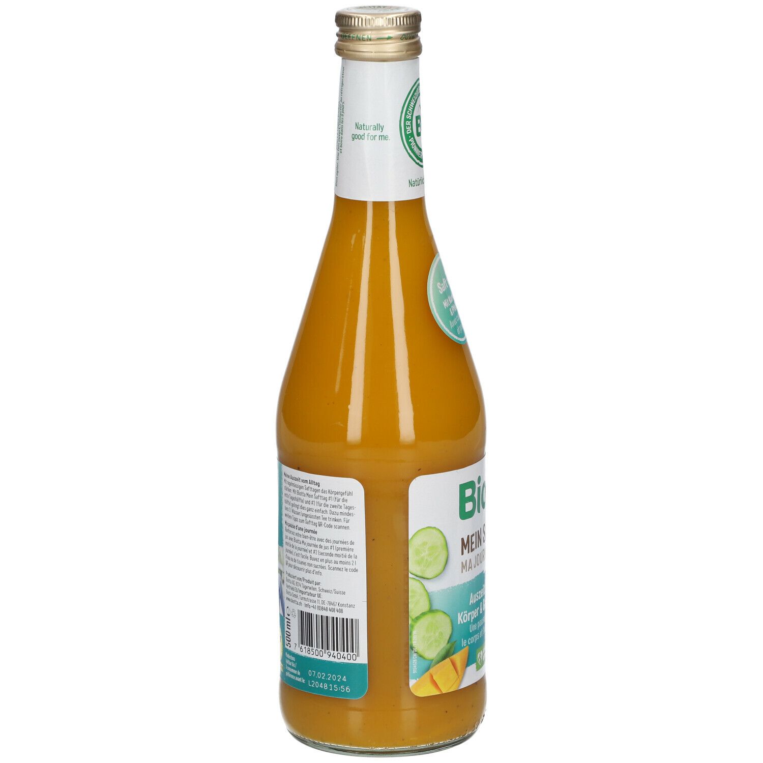 Biotta Mein Safttag 1 Mango-Gurke Saft 500 ml