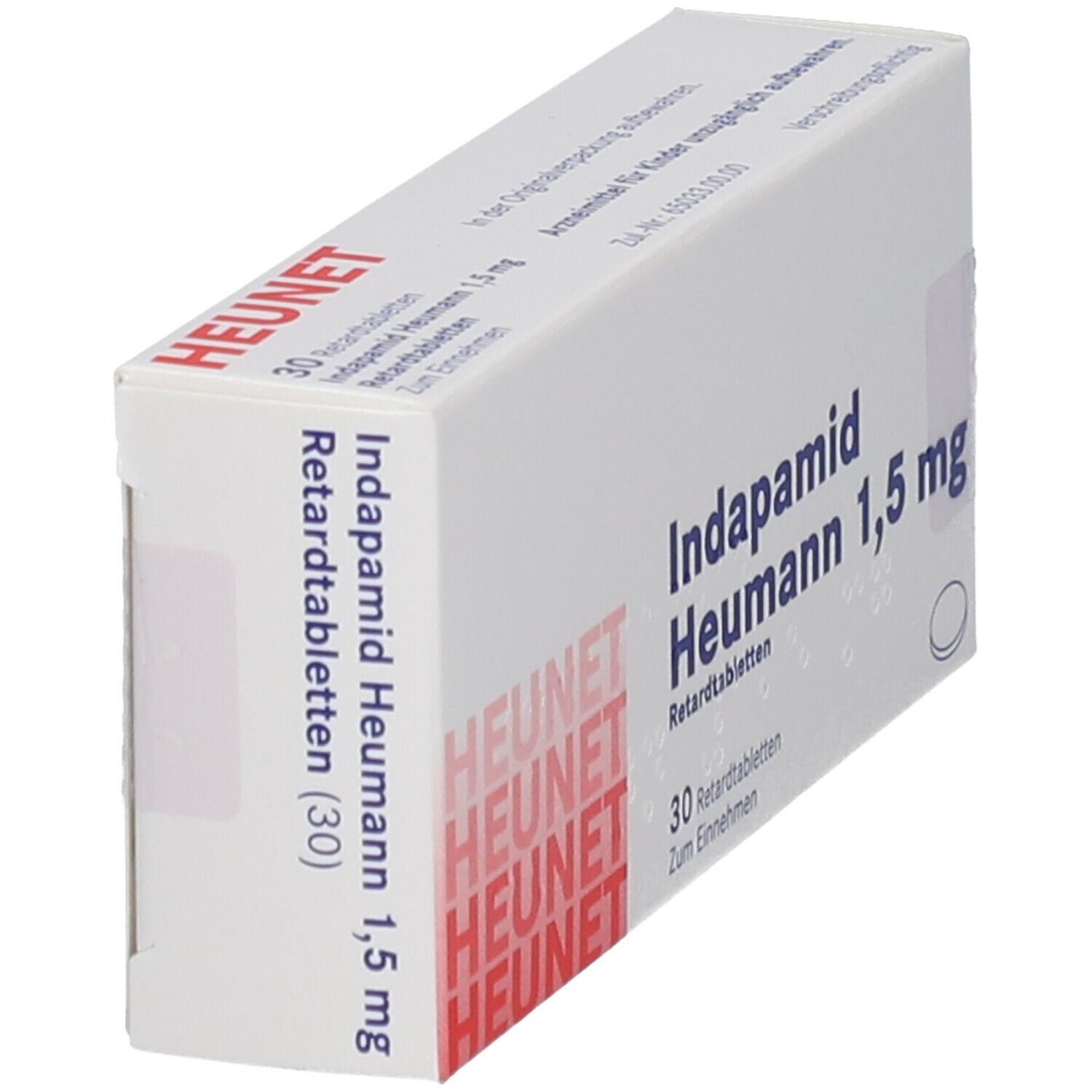 Indapamid Heumann 1,5 mg Retardtabletten Heunet 30 St Retard-Tabletten