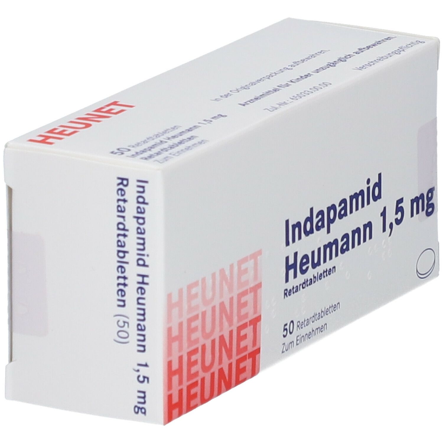 Indapamid Heumann 1,5 mg Retardtabletten Heunet 50 St Retard-Tabletten