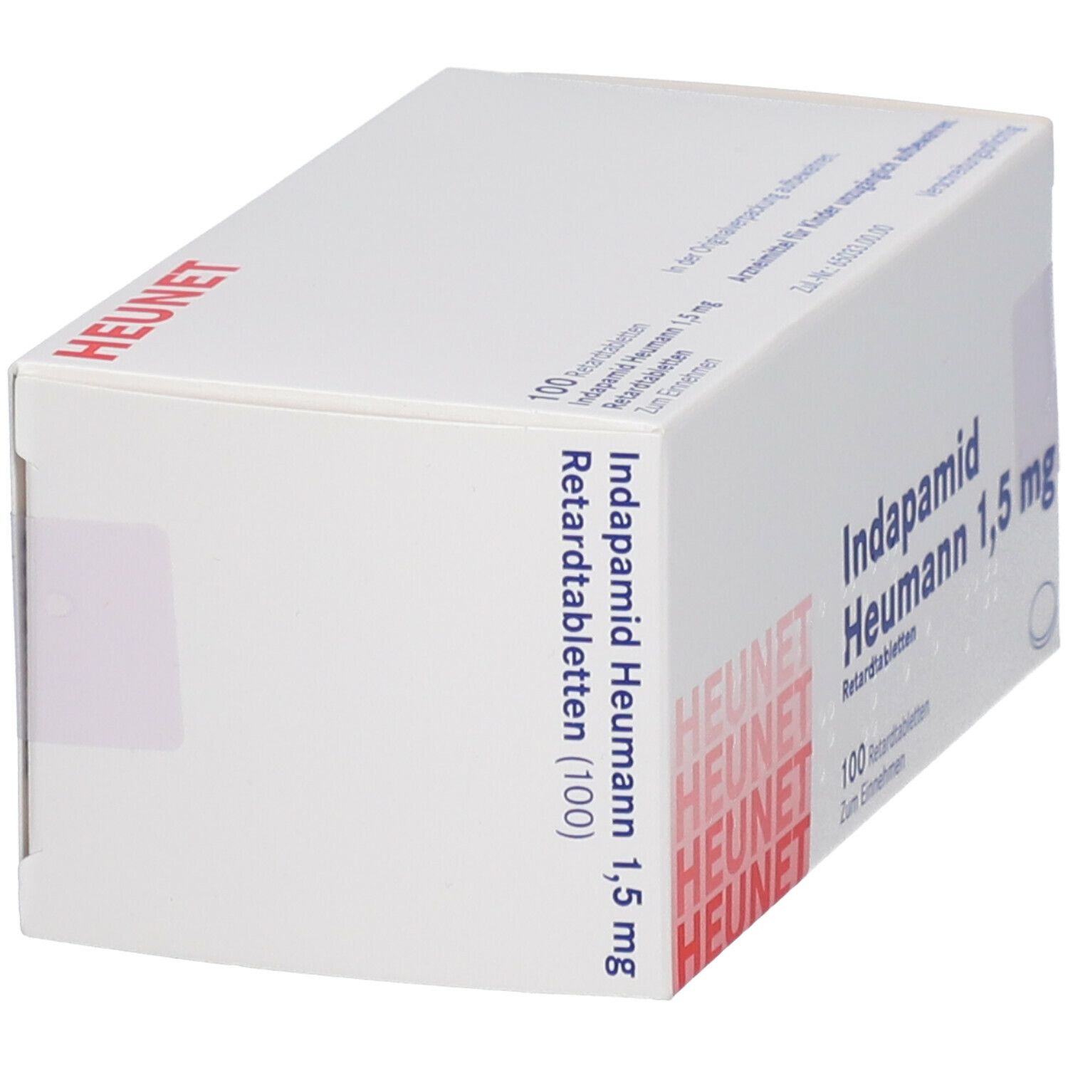 Indapamid Heumann 1,5 mg Retardtabletten Heunet 100 St Retard-Tabletten