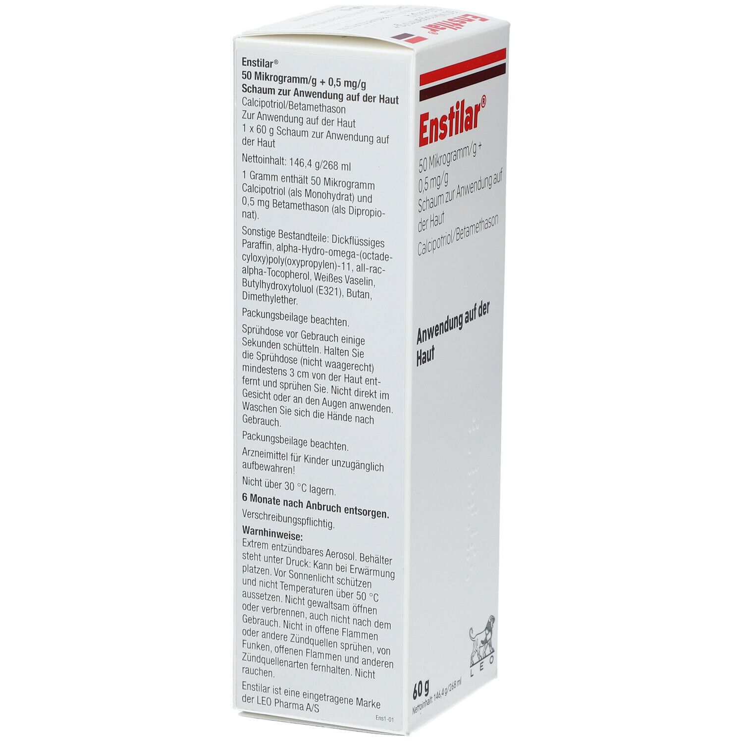 Enstilar 50 µg/g + 0,5 mg/g Schaum z.Anw.a.d.Haut 60 g