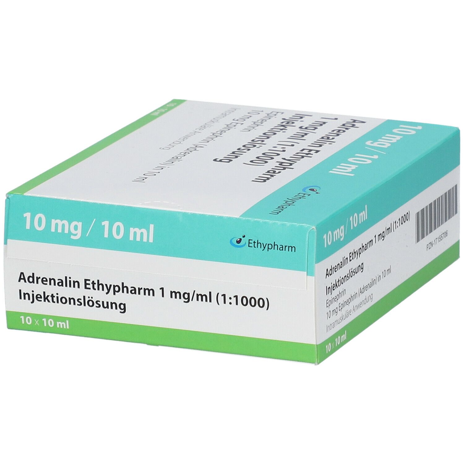 Adrenalin Ethypharm 1 mg/ml 1:1000 Injektionslsg.
