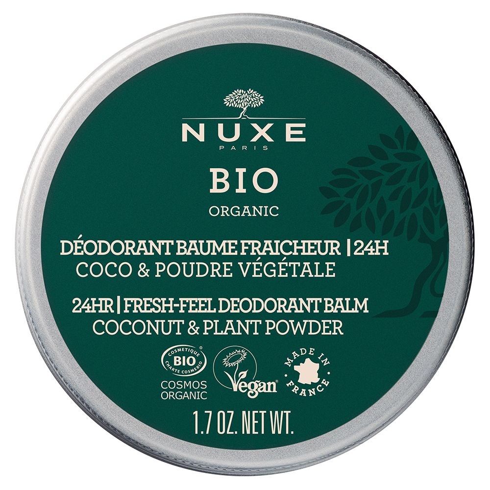 NUXE Bio aluminiumfreier Deo-Balsam mit Frischegefühl gegen Schweißgeruch bei empfindlicher Haut