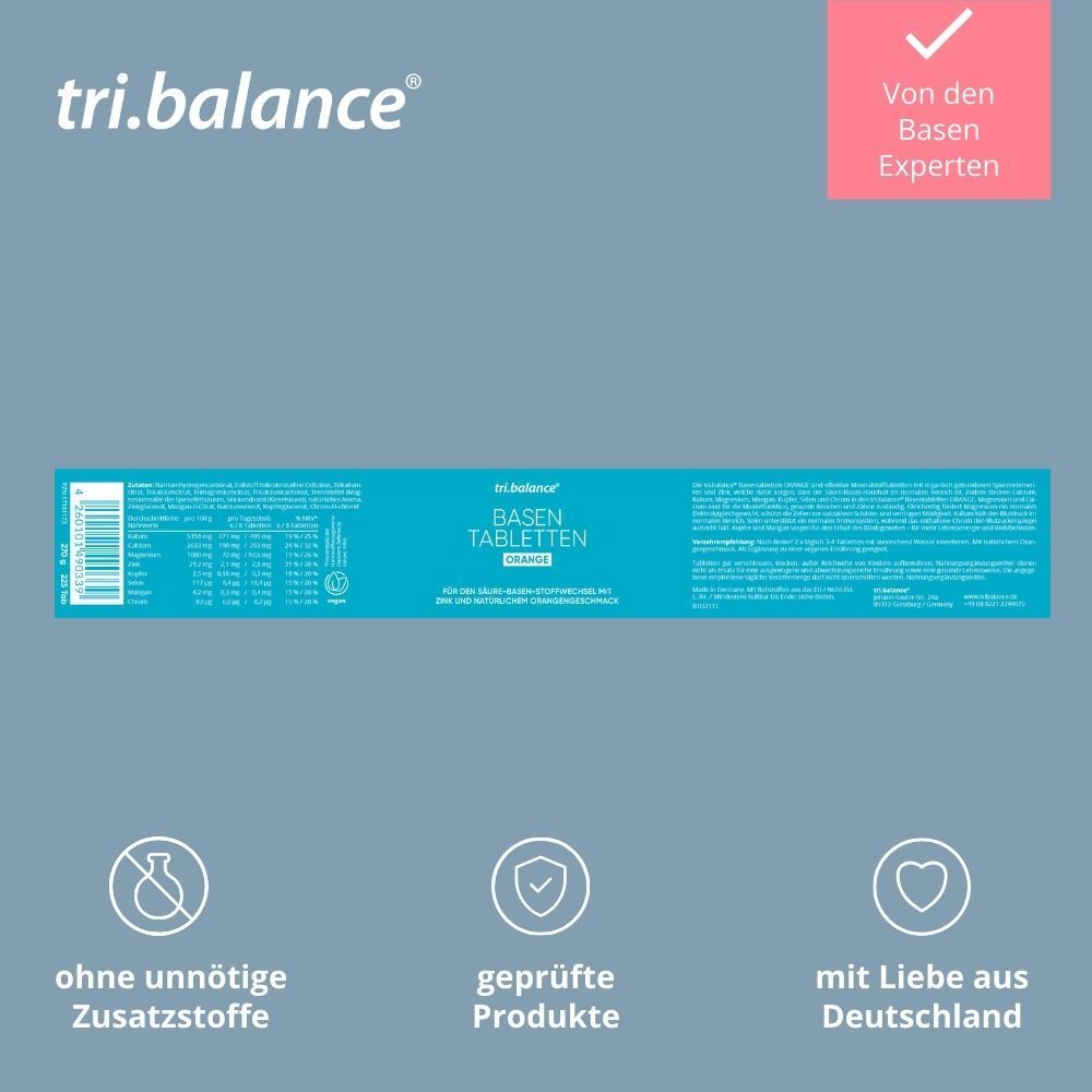tri.balance® Basentabletten ORANGE