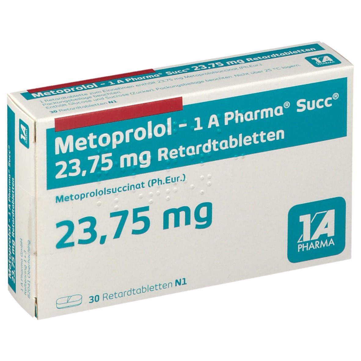 Metoprolol - 1 A Pharma® Succ® 23,75 mg