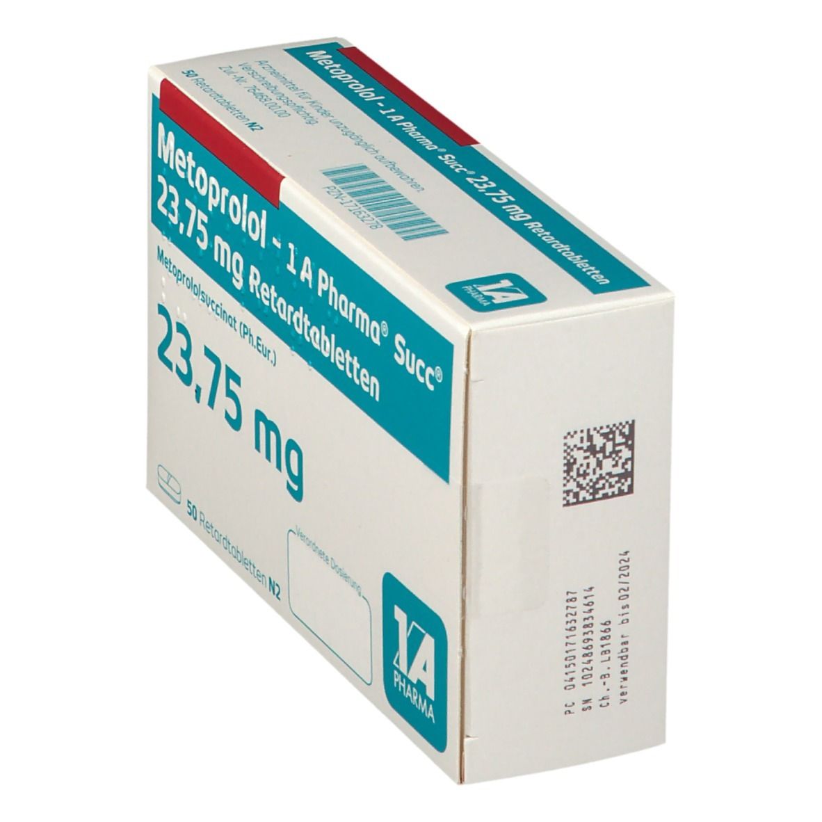 Metoprolol - 1 A Pharma® Succ® 23,75 mg