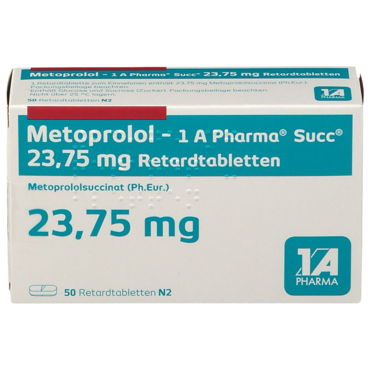Metoprolol - 1 A Pharma® Succ® 23,75 mg