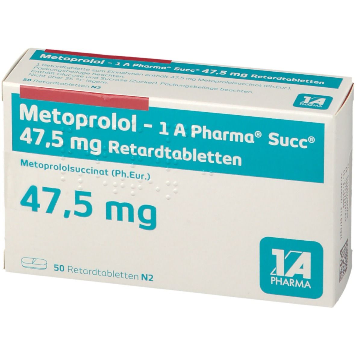 Metoprolol - 1 A Pharma® Succ® 47,5 mg