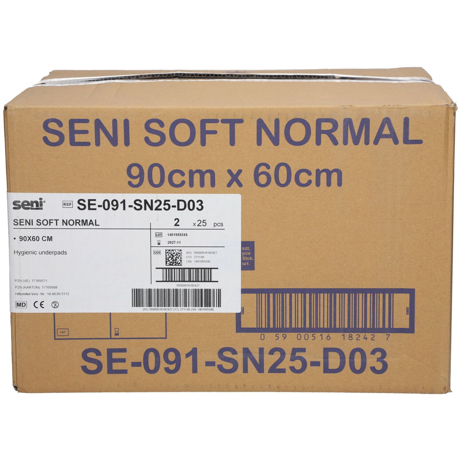 Seni Soft Normal Bettschutzunterlage 60x90 cm