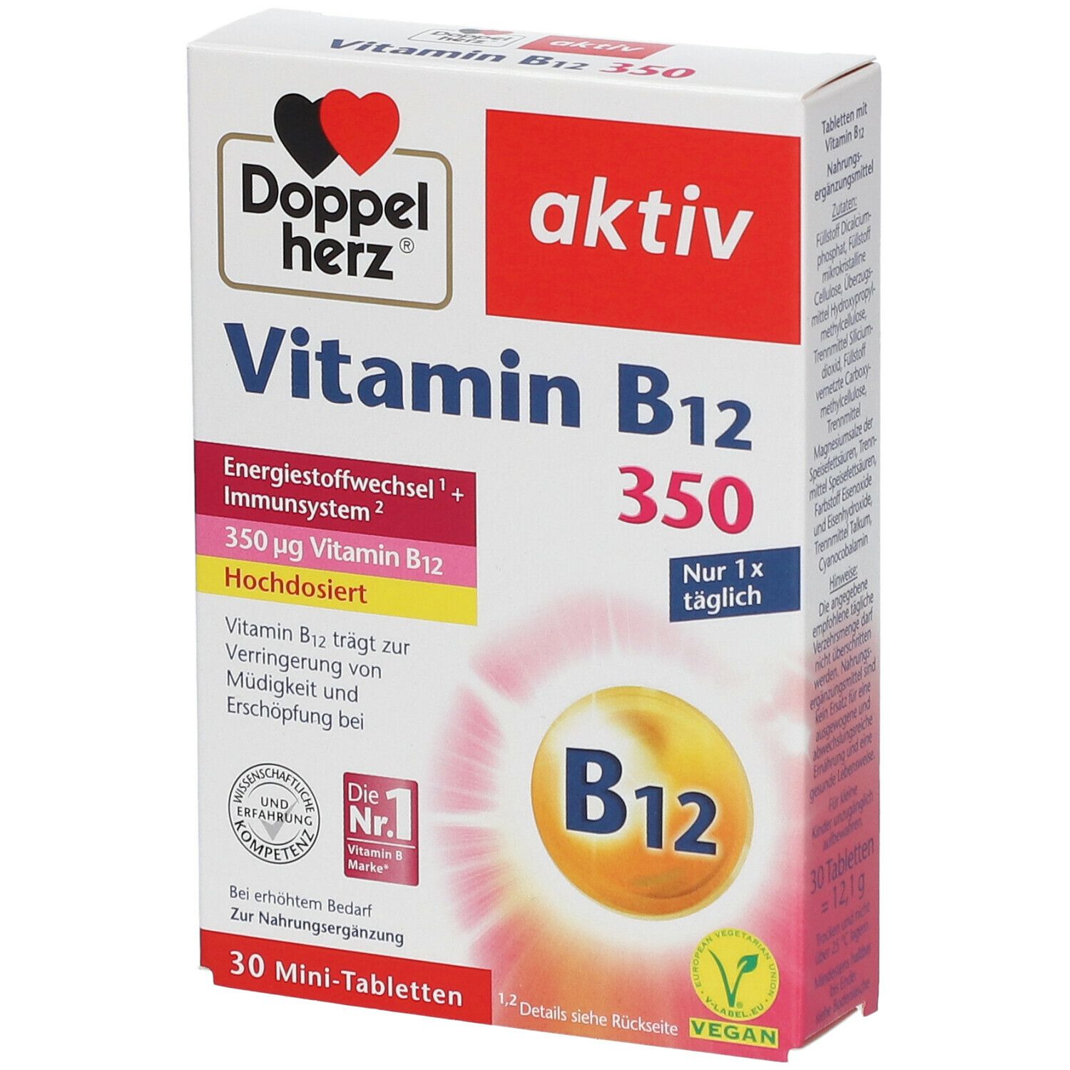 Doppelherz® Aktiv Vitamin B12 350 30 St - SHOP APOTHEKE