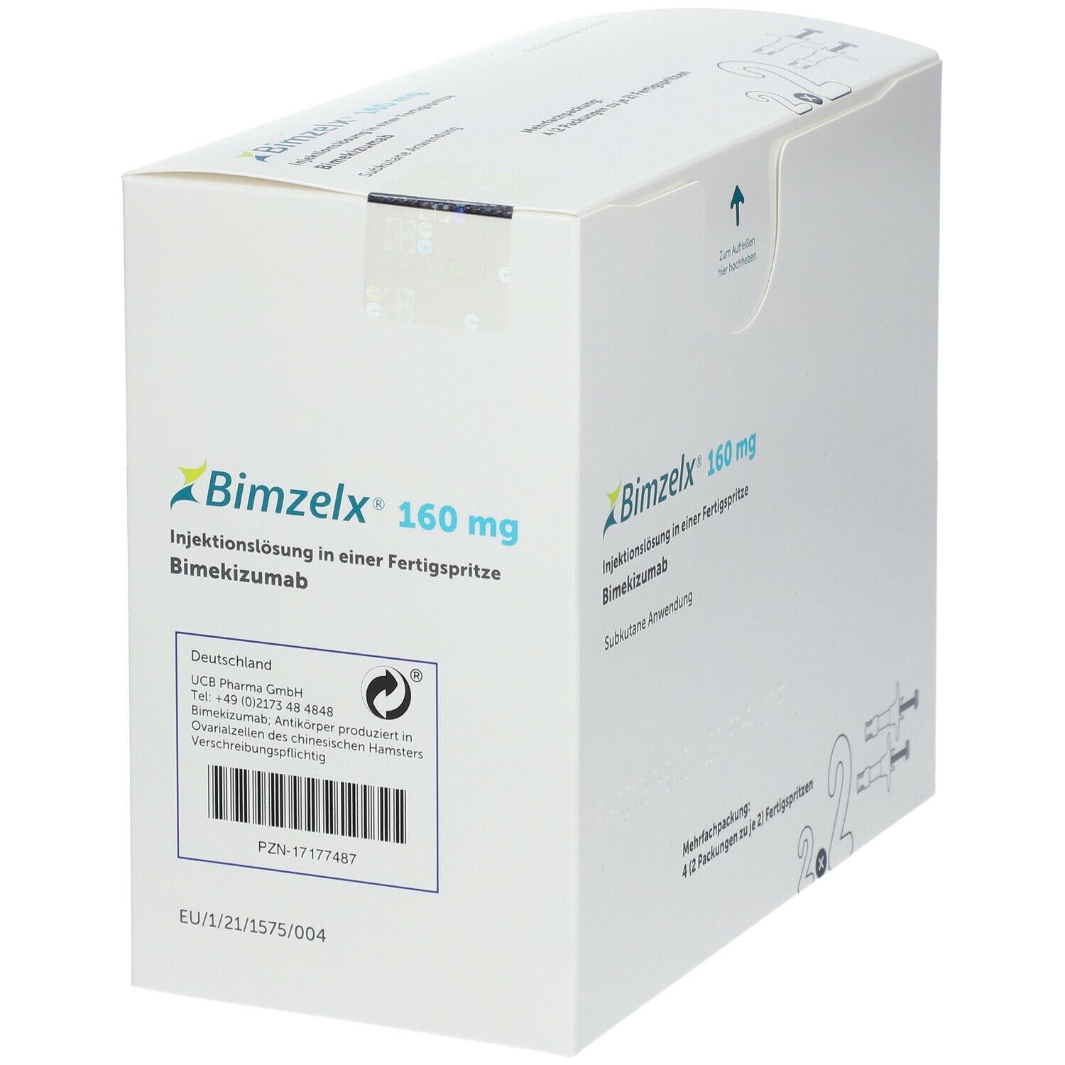 Bimzelx 160 mg Injektionslösung in Fertigspritze 2x2 St