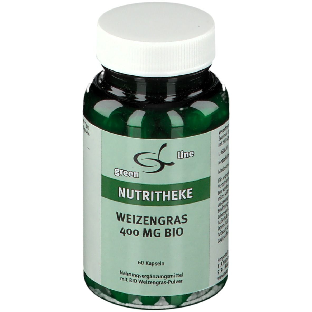 ligne verte Herbe À BLÉ 400 mg BIO