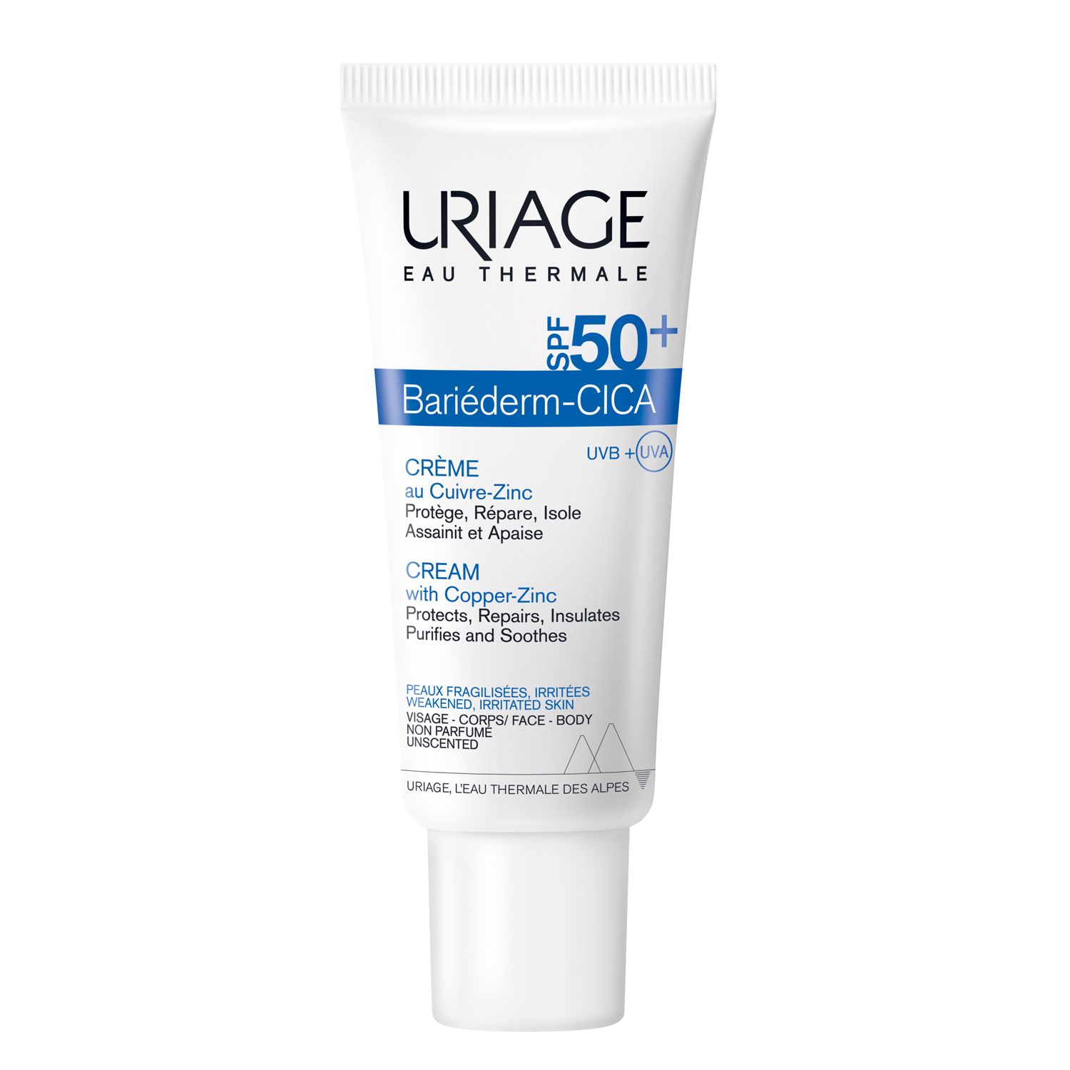 URIAGE® Bariéderm Cica-Creme mit Kupfer-Zink SPF 50+