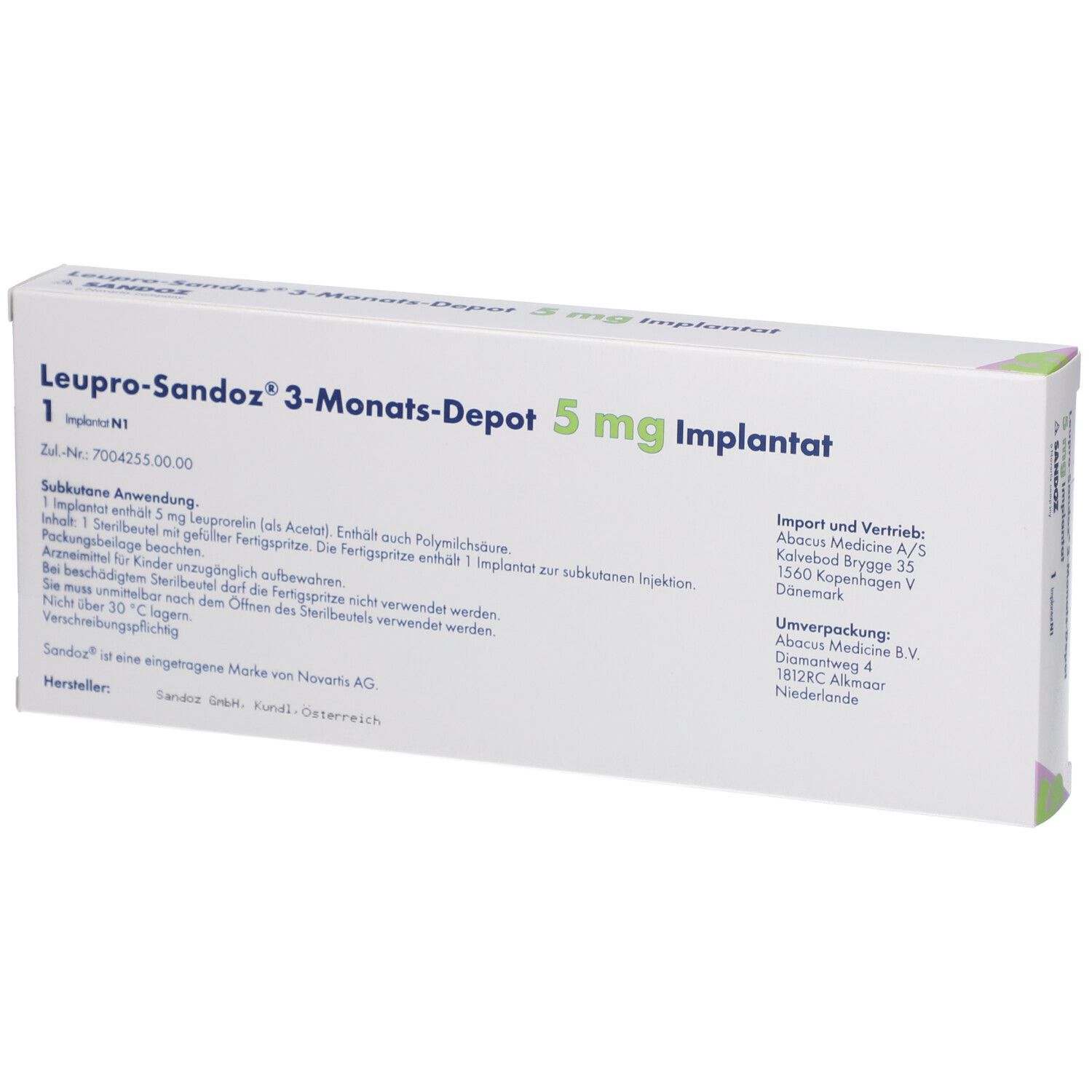 LEUPRO-Sandoz 3-Monats-Depot Implantat i.e.F.-Spr.