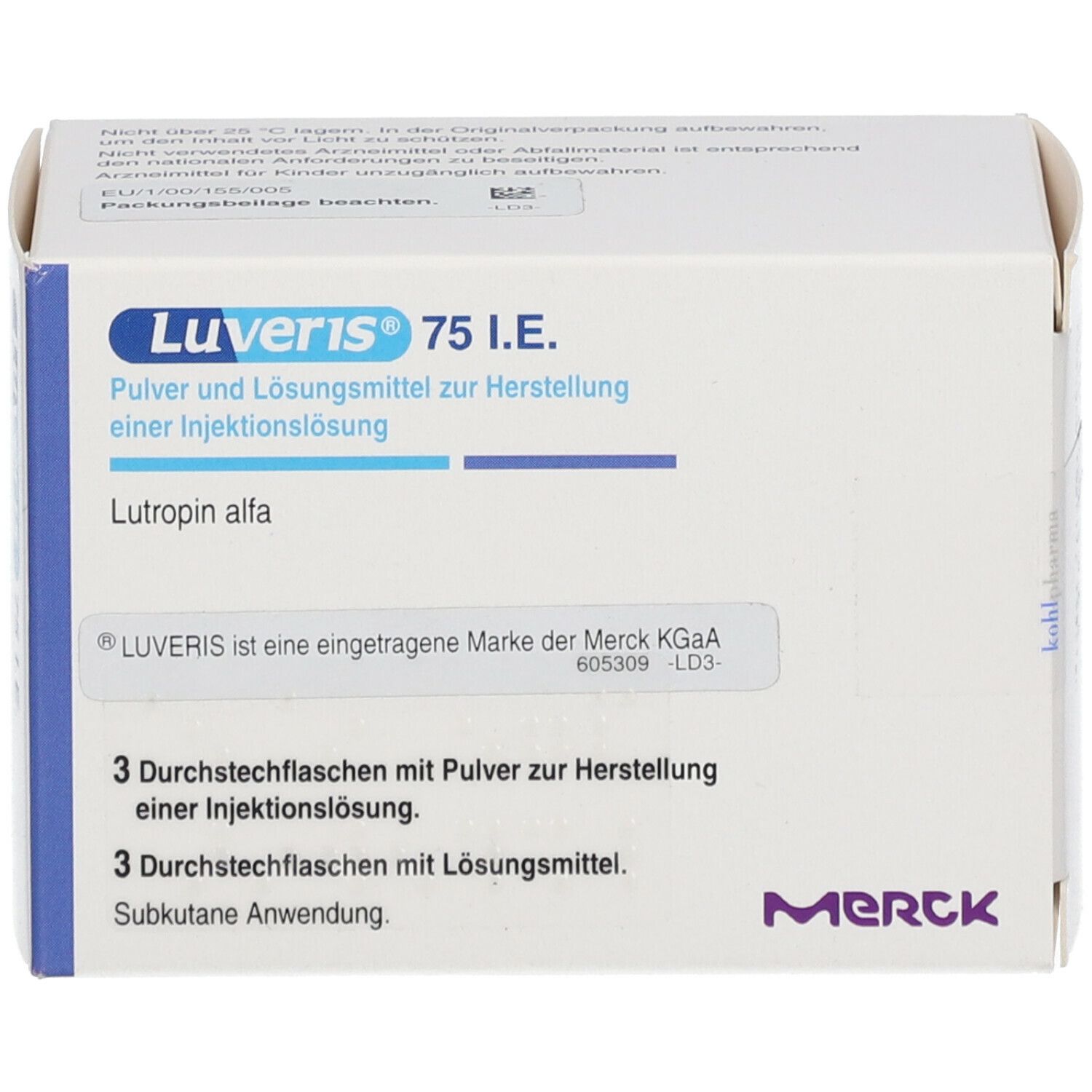 LUVERIS 75 I.E. Plv.u.Lsm.z.H.e.Injektionslsg.