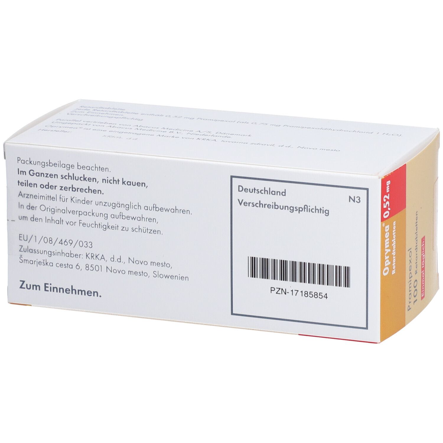 OPRYMEA 0,52 mg Retardtabletten