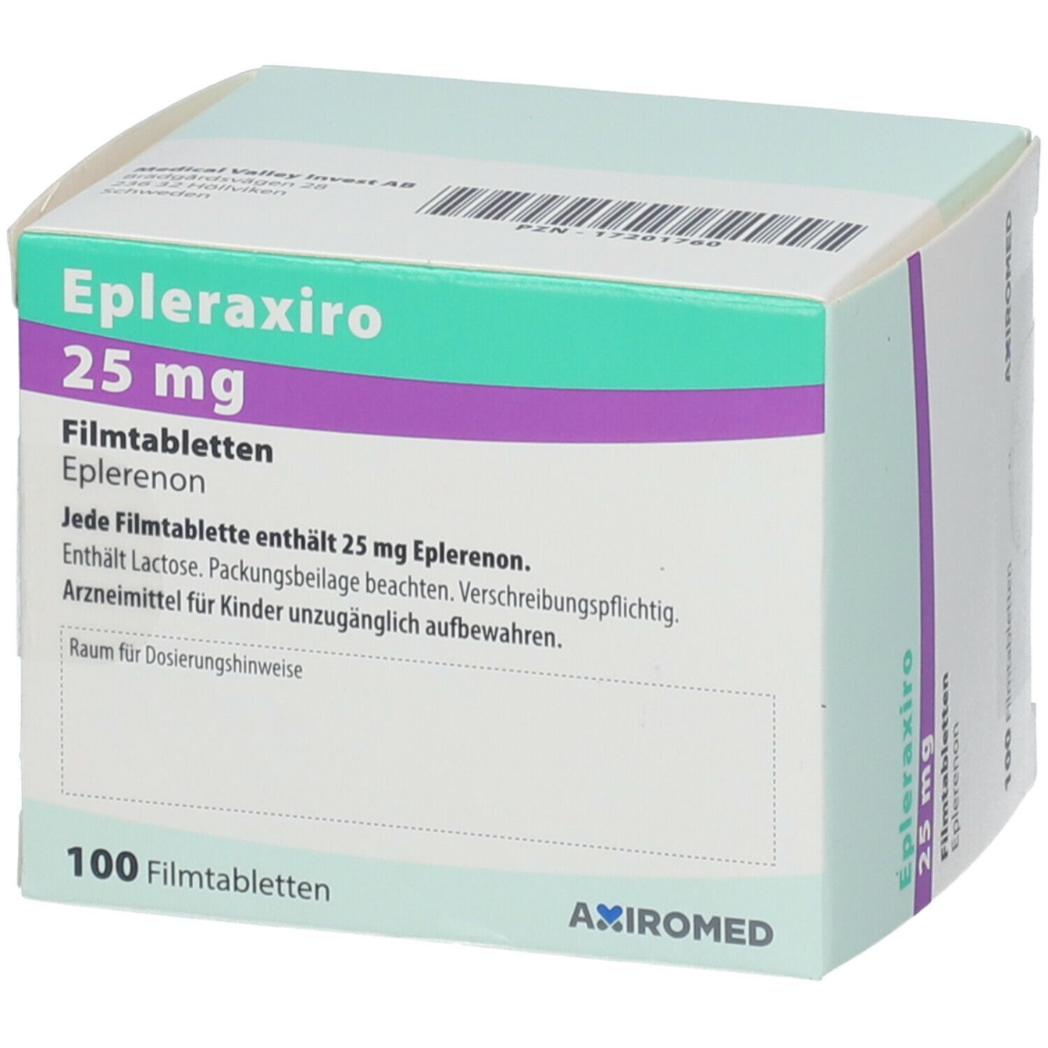 EPLERAXIRO 25 mg Filmtabletten